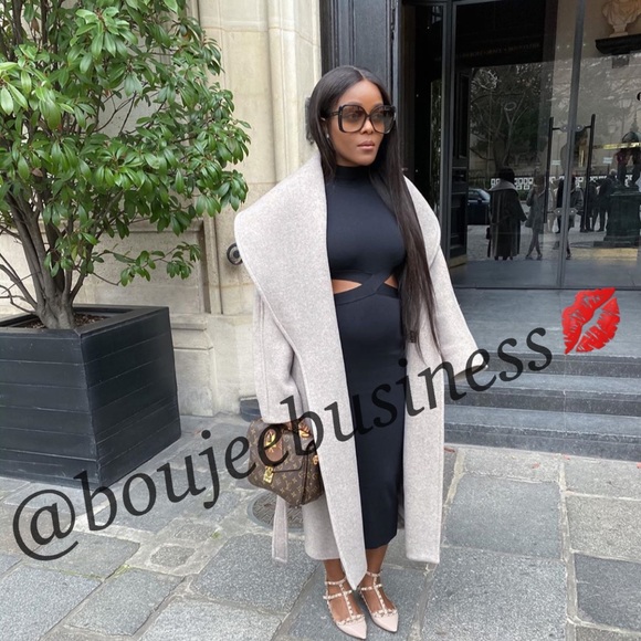 ZARA Black Knit Dress with Side Cut Outs - Picture 6 of 8